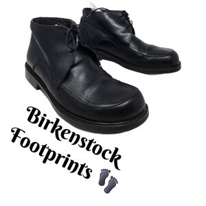 Footprints By Birkenstock Mens 41=8 To 8.5 Cornwall Chukka Boots Black Leather
